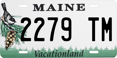 ME license plate 2279TM