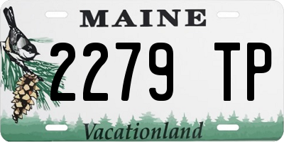 ME license plate 2279TP