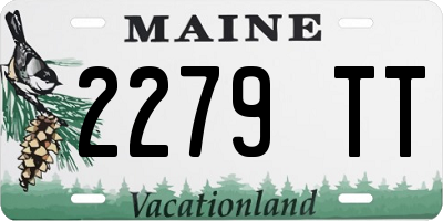 ME license plate 2279TT