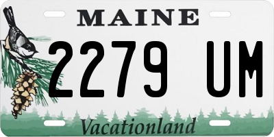 ME license plate 2279UM