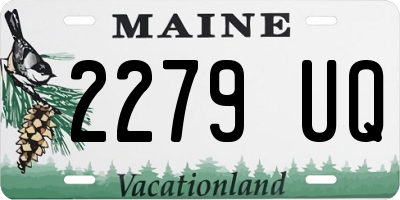 ME license plate 2279UQ