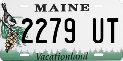 ME license plate 2279UT