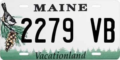 ME license plate 2279VB
