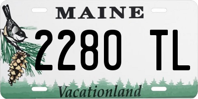 ME license plate 2280TL