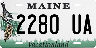 ME license plate 2280UA