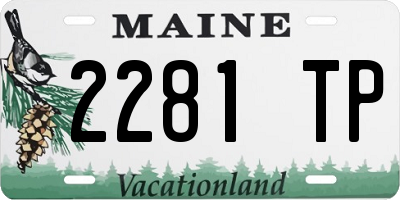 ME license plate 2281TP
