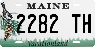 ME license plate 2282TH