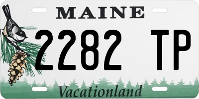 ME license plate 2282TP