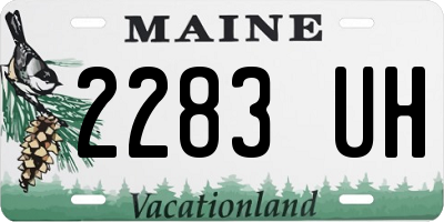 ME license plate 2283UH