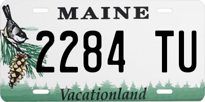 ME license plate 2284TU