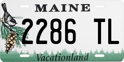 ME license plate 2286TL