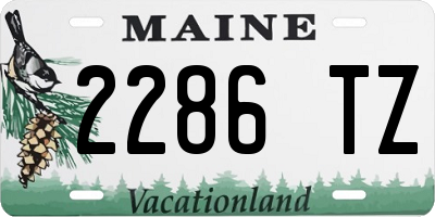 ME license plate 2286TZ