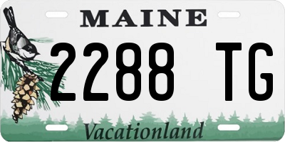 ME license plate 2288TG
