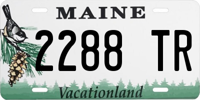 ME license plate 2288TR