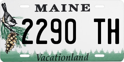 ME license plate 2290TH