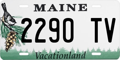 ME license plate 2290TV
