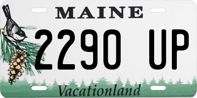 ME license plate 2290UP