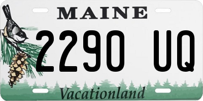 ME license plate 2290UQ