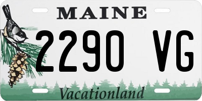 ME license plate 2290VG