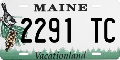 ME license plate 2291TC