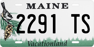ME license plate 2291TS