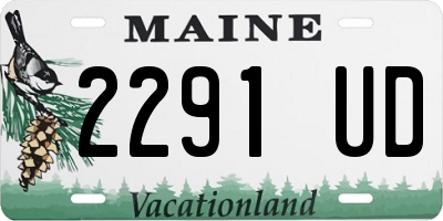 ME license plate 2291UD