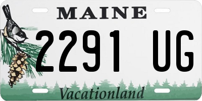 ME license plate 2291UG