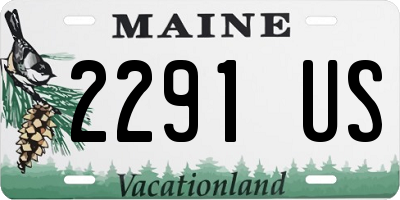 ME license plate 2291US