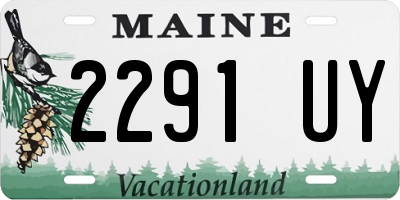 ME license plate 2291UY