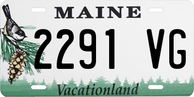 ME license plate 2291VG