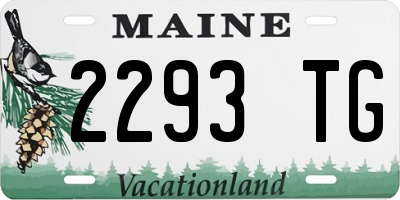 ME license plate 2293TG