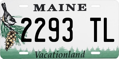 ME license plate 2293TL