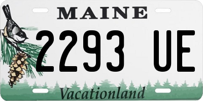 ME license plate 2293UE