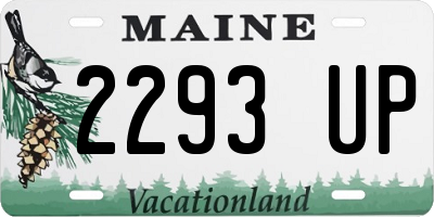 ME license plate 2293UP