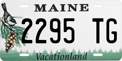 ME license plate 2295TG