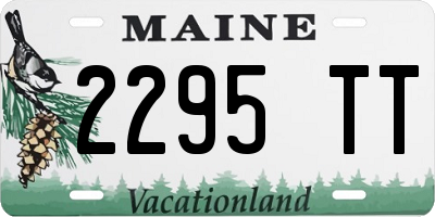ME license plate 2295TT