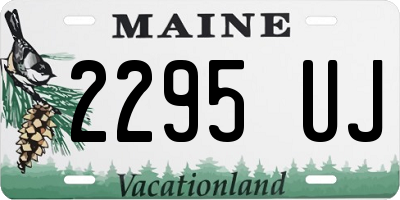 ME license plate 2295UJ