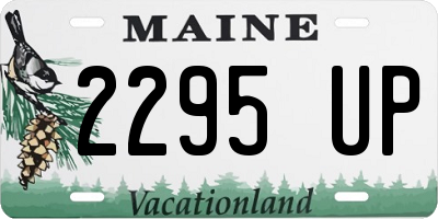 ME license plate 2295UP