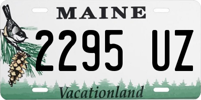 ME license plate 2295UZ