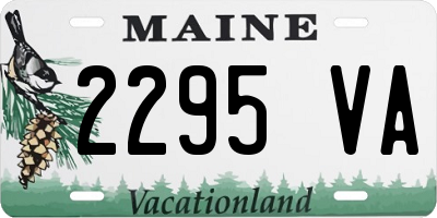 ME license plate 2295VA