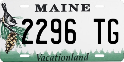 ME license plate 2296TG