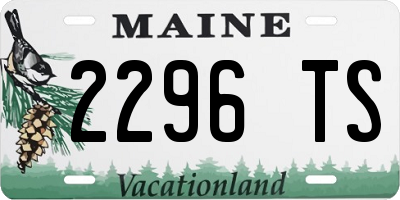 ME license plate 2296TS