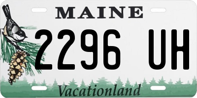 ME license plate 2296UH