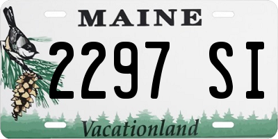 ME license plate 2297SI
