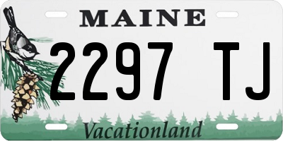 ME license plate 2297TJ