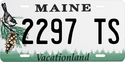 ME license plate 2297TS
