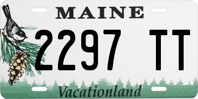 ME license plate 2297TT