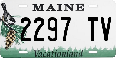 ME license plate 2297TV