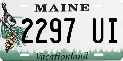 ME license plate 2297UI