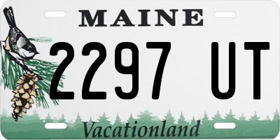 ME license plate 2297UT